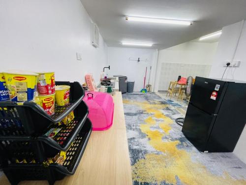 a room with two baskets of food on a counter at Glamstay Jitra Suasana Permai in Jitra