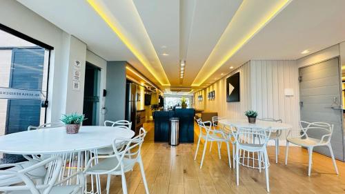 Χώρος καθιστικού στο Flat av beira mar lindo e aconchegante