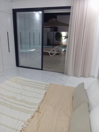 Villa samiにあるベッド