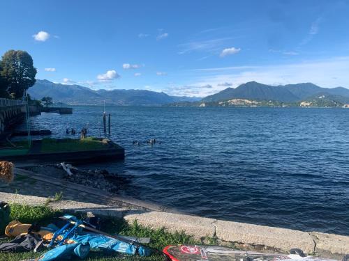 a view of a large body of water at Casa Patrone in Nebbiuno