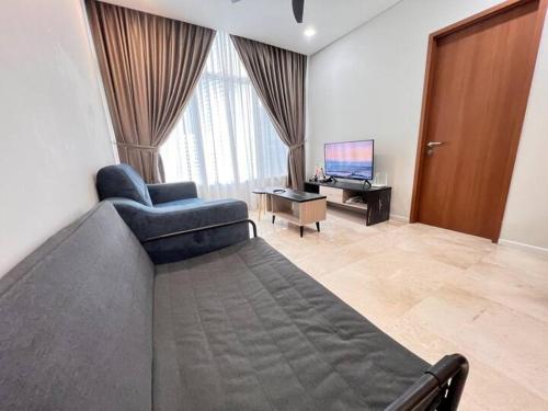 Χώρος καθιστικού στο Sky Suites KLCC City View