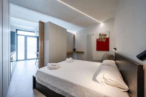 Ein Bett oder Betten in einem Zimmer der Unterkunft Suite on canvas near the city of Ferrari