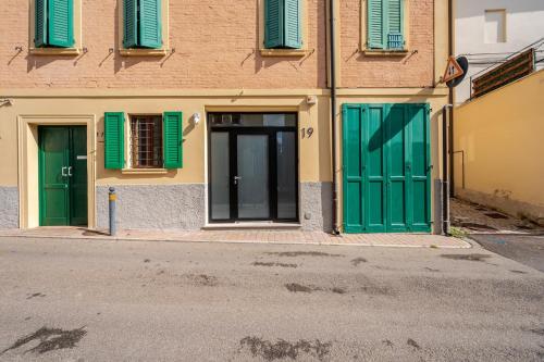 Das Gebäude in dem sich die Ferienwohnung befindet