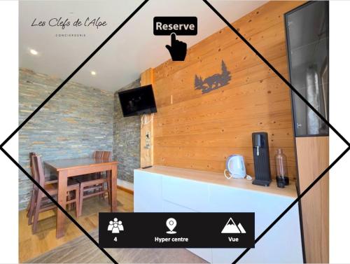 Studio central avec superbe vue sur les montagnes