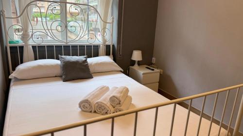 Postel nebo postele na pokoji v ubytování Bella Mare Suites - Formia