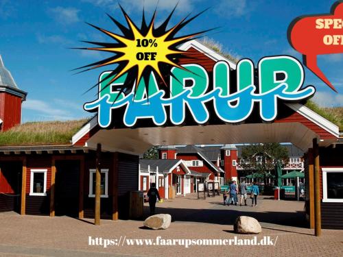 a sign that says off harpenden at 6 person holiday home on a holiday park in Sæby in Sæby