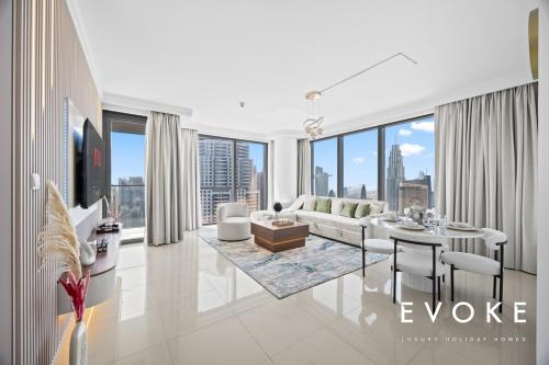 Luxury 2BR by Evoke Burj & fountain View w Sofa bed & Balcony