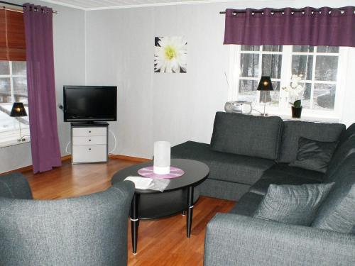 Χώρος καθιστικού στο 4 person holiday home in HÅCKSVIK-By Traum