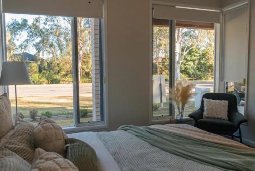 Ένα ή περισσότερα κρεβάτια σε δωμάτιο στο Gallery 5B Family NEW Villa