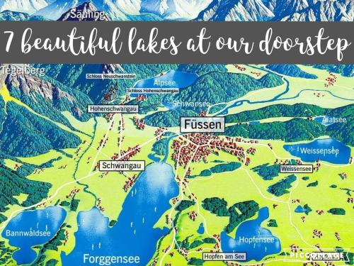 a map with the words i beautiful villages at our doorstep at King Ludwig's Old Neighbour in Schwangau