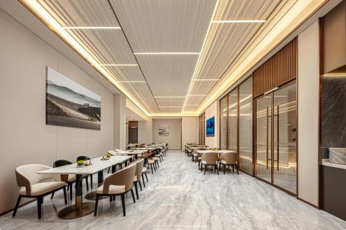 Posezení v ubytování Atour Hotel Yiwu's Heart Xiuhu Park