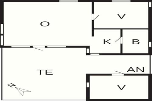 a floor plan of a house with diagrams at 4 person holiday home in Gudhjem-By Traum in Gudhjem
