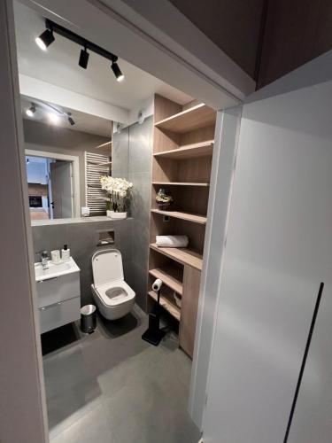 Bilik mandi di Apartament Dominikanów 28m36