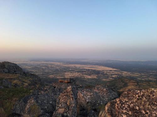 a view from the top of a mountain at Vuelos de Montaña l in Montánchez