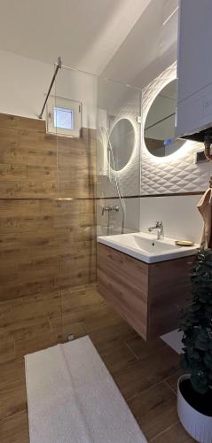 Koupelna v ubytování Eötvös Apartman