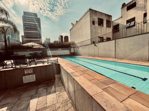 Πισίνα στο ή κοντά στο 904 - Flat Studio Consolação Premium Elegance