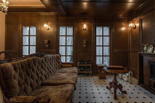 Posezení v ubytování Jeju Aewol Enoch Pool Villa