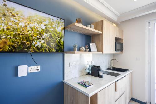 Kuchyň nebo kuchyňský kout v ubytování Buena Vista Suites