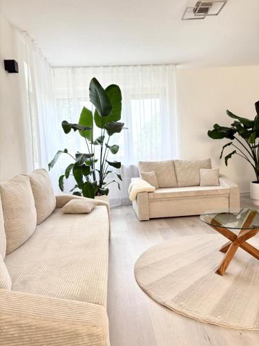 Χώρος καθιστικού στο Tanjas Ferienhaus