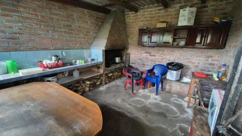 Dapur atau dapur kecil di Refugio en la Naturaleza