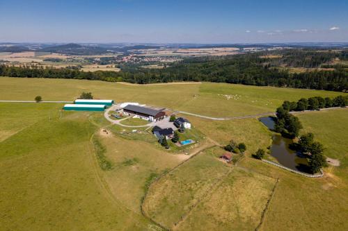 Πισίνα στο ή κοντά στο Luxusní apartmán Blonde farm