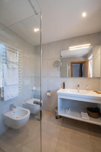 Koupelna v ubytování Charme Hotel Uridl