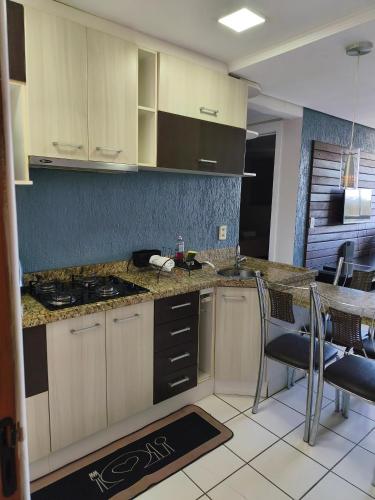 Η κουζίνα ή μικρή κουζίνα στο Lindo Ap inteiro 2 quartos e garagem inclusa