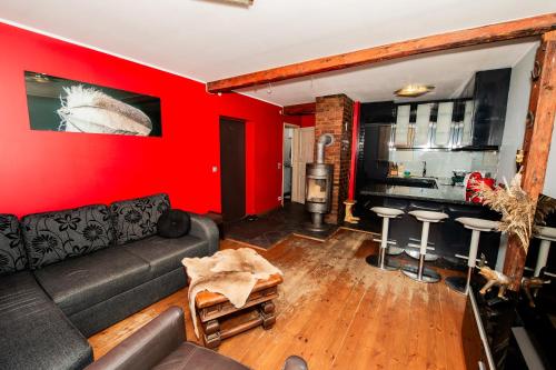 O bucătărie sau chicinetă la Videviku Home