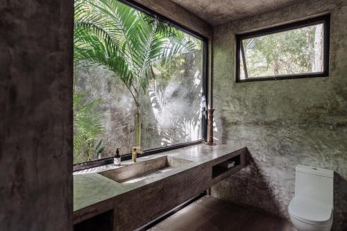 Ένα μπάνιο στο Onze Xpu Ha Sanctuary, Tulum