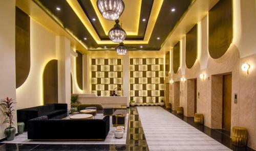 Ruang duduk di Grand Anukampa Hotel Jaipur