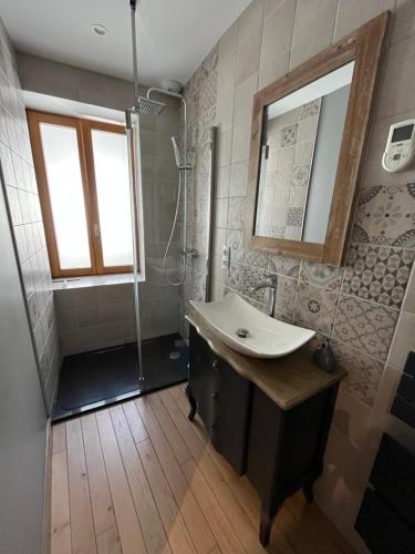 Et badeværelse på Au cœur de Paray- Quartier historique