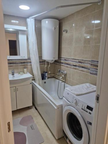 Salle de bains dans l'établissement Apartman Leskovac