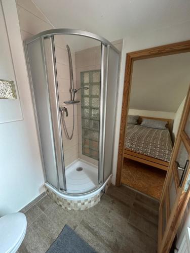 Ванная комната в Apartman Vejminek