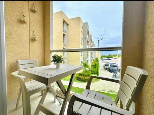Μπαλκόνι ή βεράντα στο Lindo apartamento a 5 minutos del mar!!!