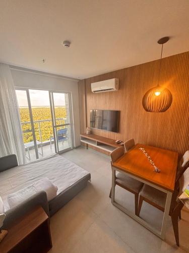 TV a/nebo společenská místnost v ubytování Aqualand resorts