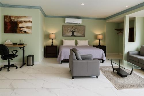 Ruang duduk di South Shore Villa Armonia Luxury Boutique