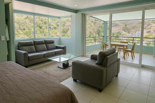 Ruang duduk di South Shore Villa Armonia Luxury Boutique