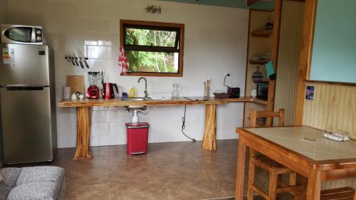 Dapur atau dapur kecil di Ranco Lodge