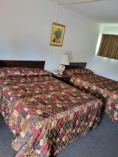 Ένα ή περισσότερα κρεβάτια σε δωμάτιο στο The Daniels Motel