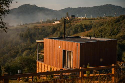 Een algemene foto van de bergen of uitzicht op de bergen vanuit het vakantiehuis
