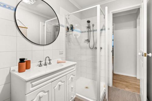 Koupelna v ubytování View to the Green