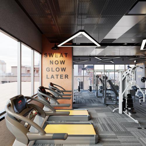 Fitness centrum a/nebo fitness zařízení v ubytování Bcons City Hotel