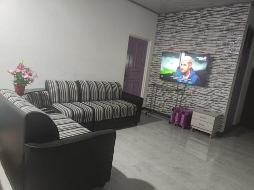 Телевизор и/или развлекательный центр в Moari Homestay Fuvahmulah