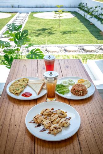 Jídlo v vily nebo okolí