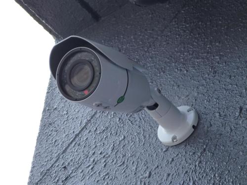 a security camera sitting on the floor at OUCHI HOTEL Yokogawa in Hiroshima