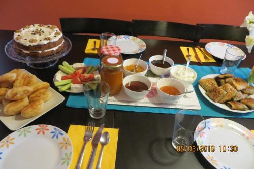 Comida en la casa de huéspedes o alrededores