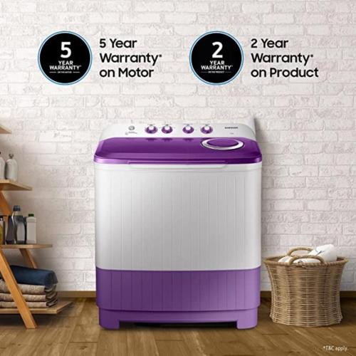 a purple and white cooler sitting in a room at Palm Suite With Sky Terrace Penthouse 11th Floor in Rajkot