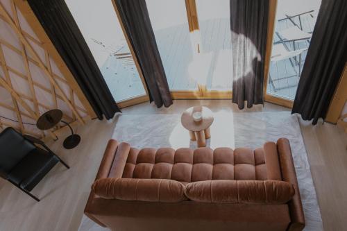 Χώρος καθιστικού στο Jurty Glamping