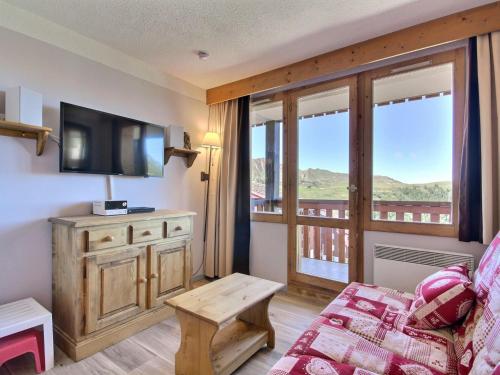 Studio cabine 4 pers, balcon, proche pistes - FR-1-455-163