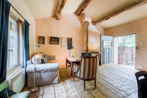 Posezení v ubytování Gîte 4 La Fleur Bleue Mont Ventoux
